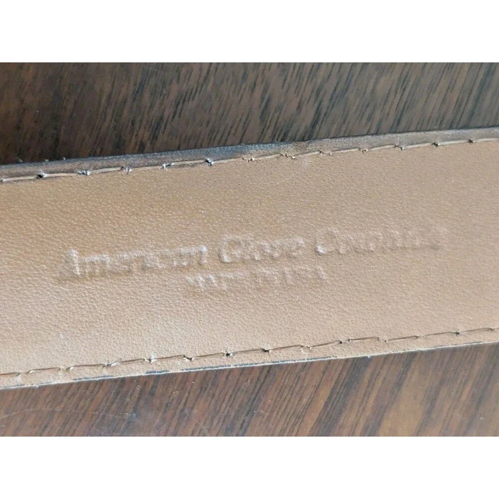 VTG Johnston & Murphy Belt Glove Cowhide Brown Leather Mens 32 USA Made Western